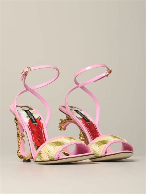 dolce gabbana pink sandals